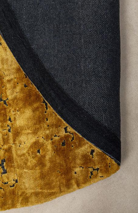 Silja Yellow Viscose Round Carpet - WOO .Design