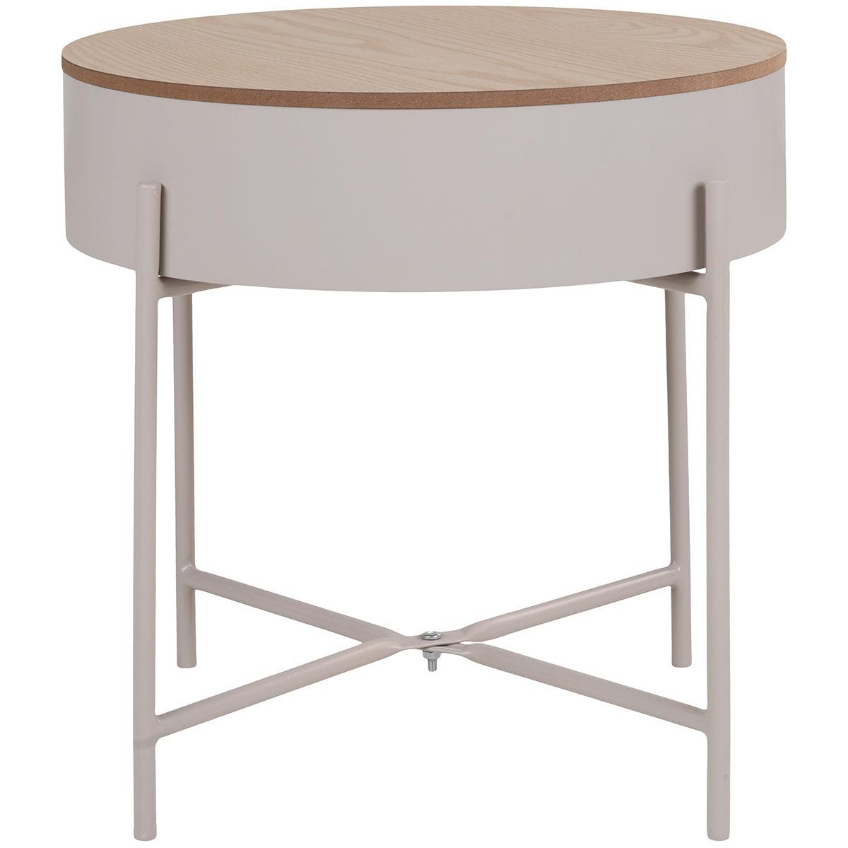 Sisco Beige/Light Grey Side Table - WOO .Design
