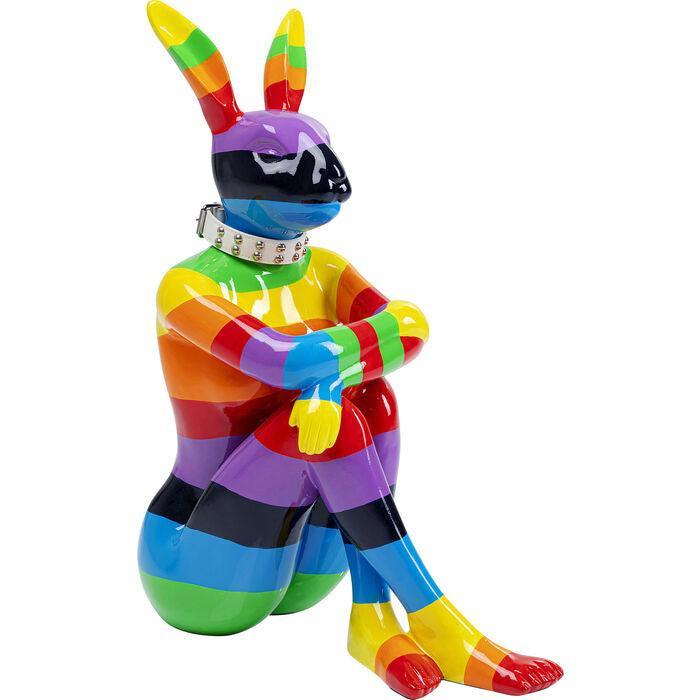 Sitting Rabbit Rainbow 80 Deco Figurine - WOO .Design