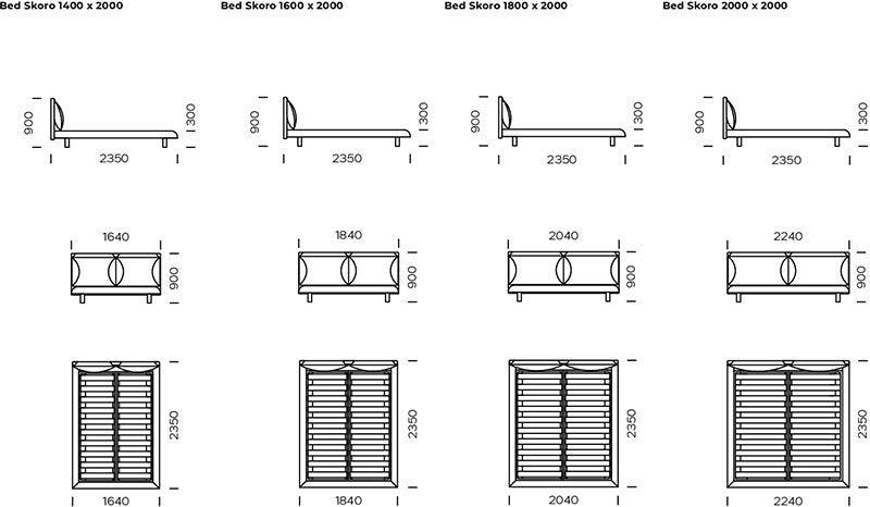 Skoro Bed - WOO .Design