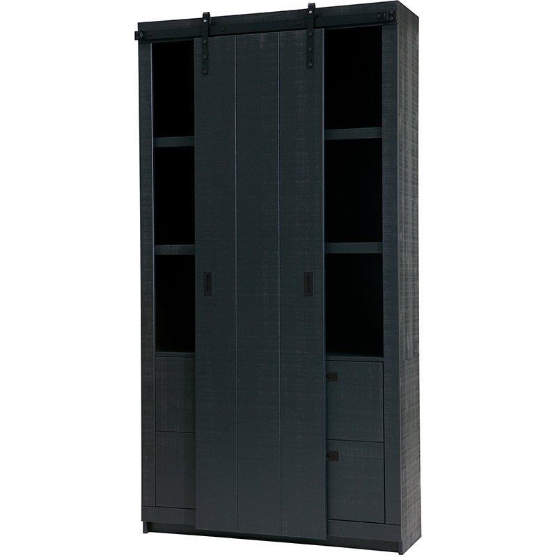 Slide Pine Rough Sawn Barn Cabinet - WOO .Design