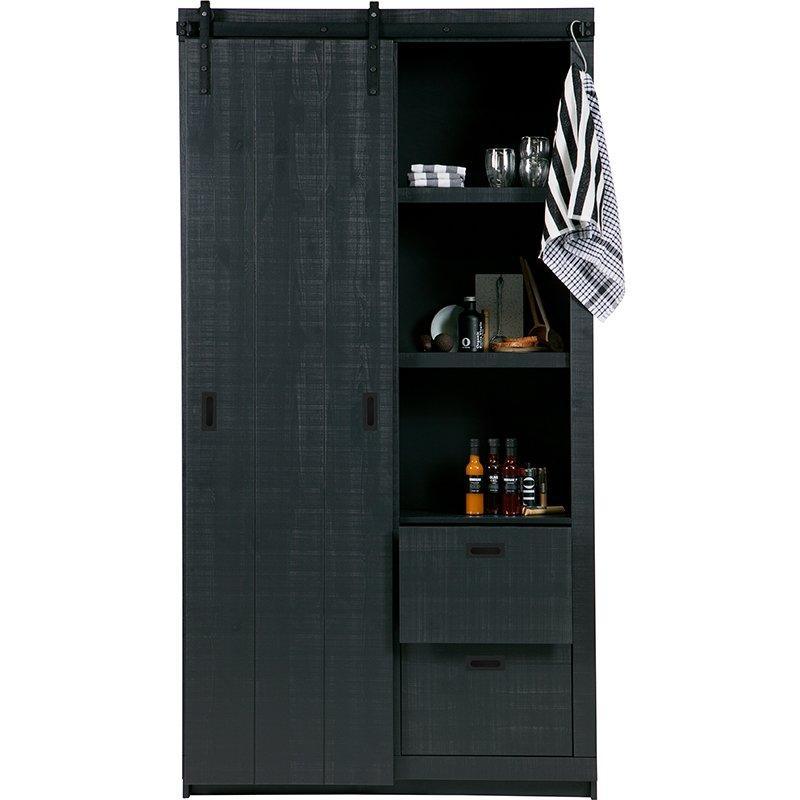 Slide Pine Rough Sawn Barn Cabinet - WOO .Design