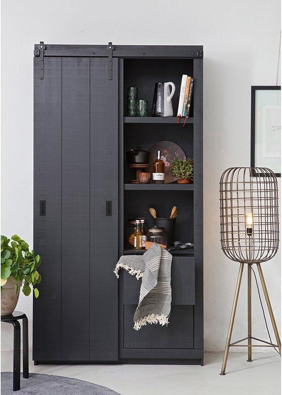 Slide Pine Rough Sawn Barn Cabinet - WOO .Design