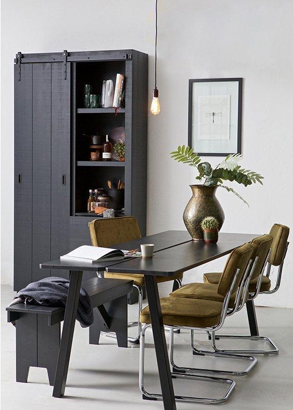 Slide Pine Rough Sawn Barn Cabinet - WOO .Design