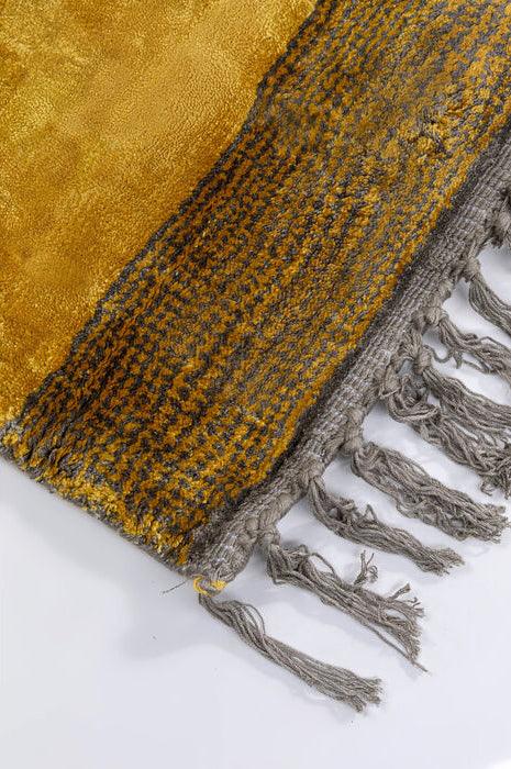 Soleil Yellow Viscose Carpet - WOO .Design