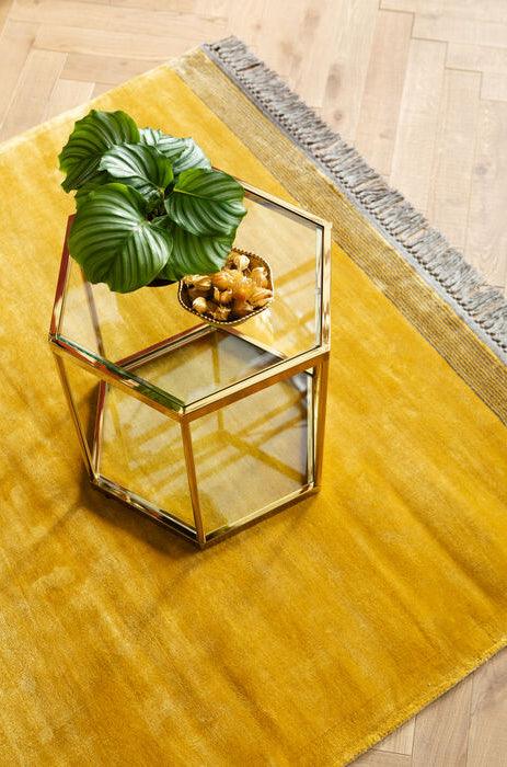 Soleil Yellow Viscose Carpet - WOO .Design