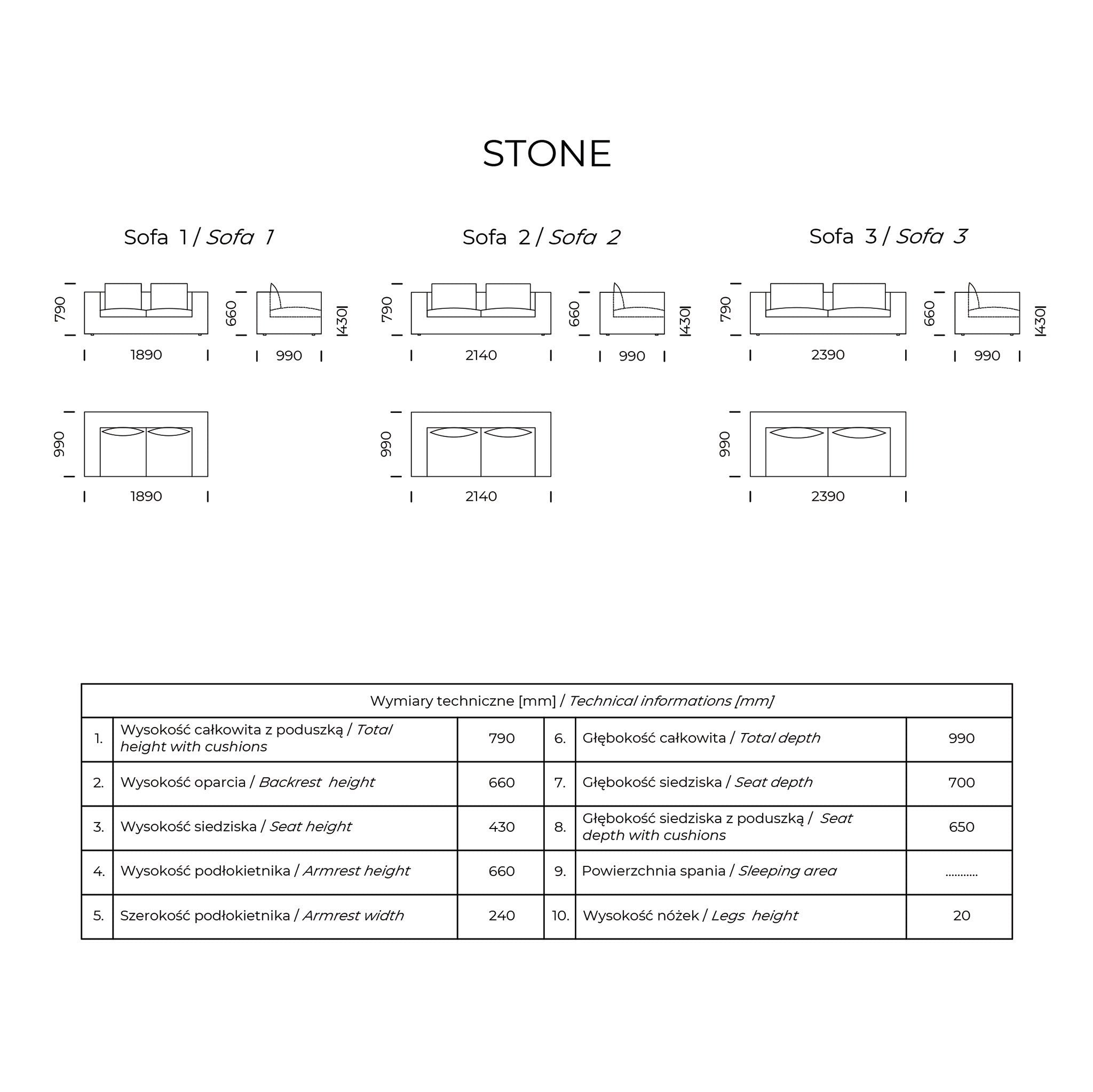 Stone Sofa