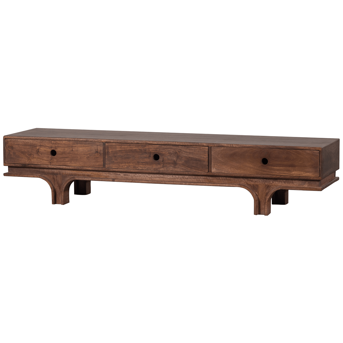 Staes Walnut Mango Wood TV Stand - WOO .Design