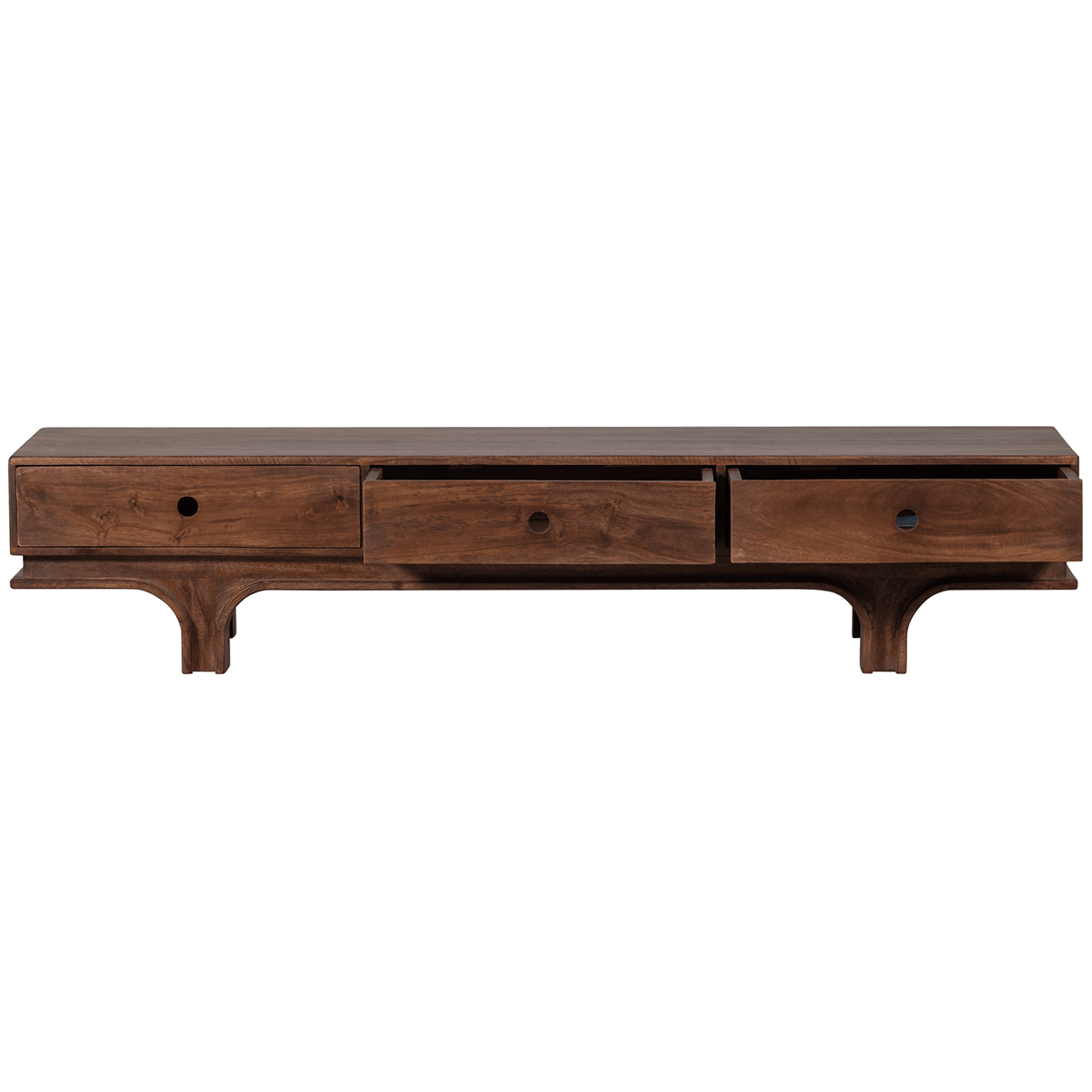 Staes Walnut Mango Wood TV Stand - WOO .Design