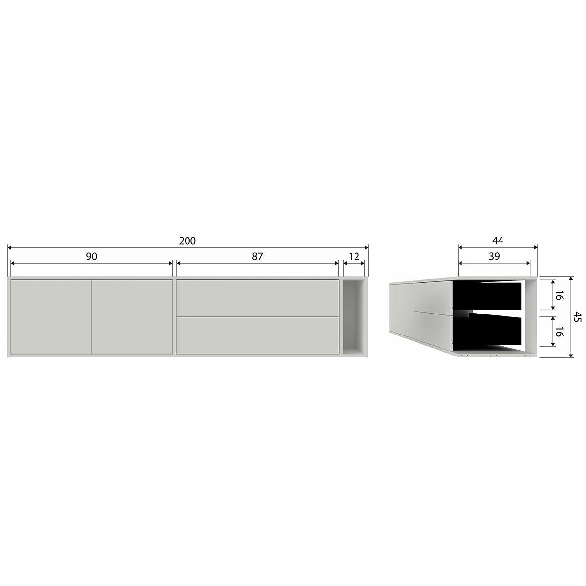 Stelle Pine Wood Down TV Stand - WOO .Design