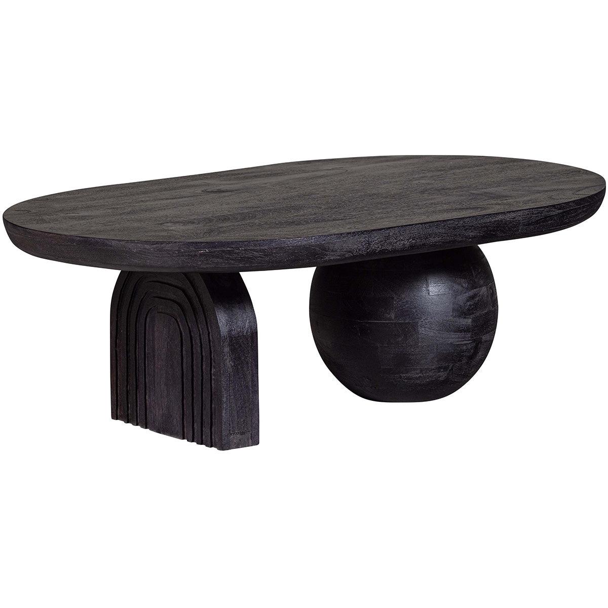 Steppe Black Mango Wood Coffee Table - WOO .Design