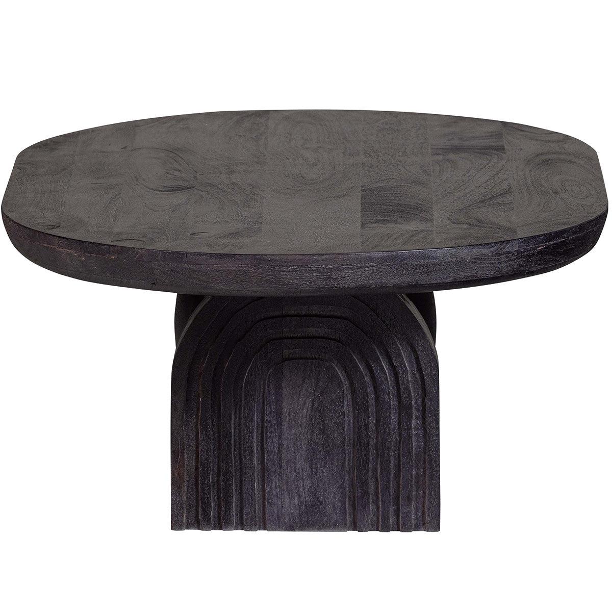 Steppe Black Mango Wood Coffee Table - WOO .Design
