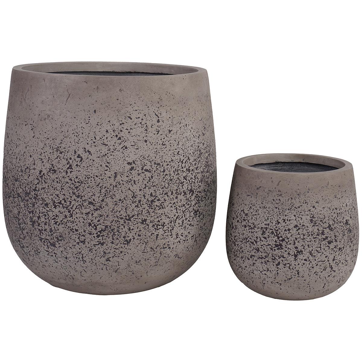 Sutton Grey Planter (2/Set) - WOO .Design