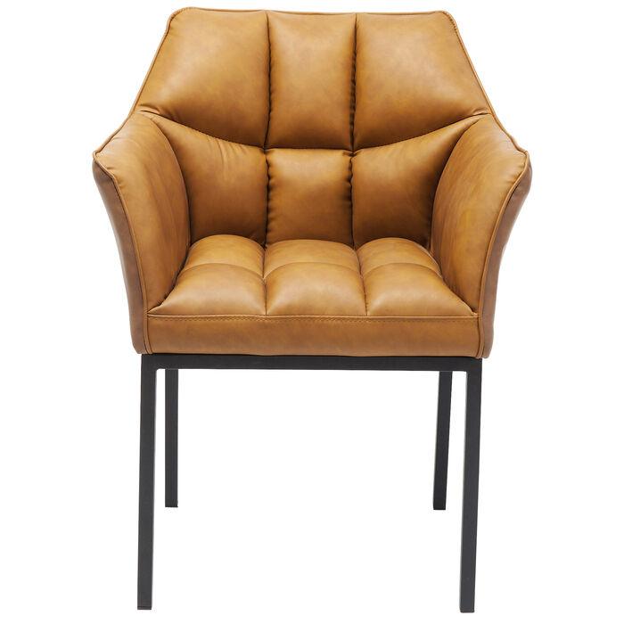 Thinktank Brown Chair with Armrest - WOO .Design
