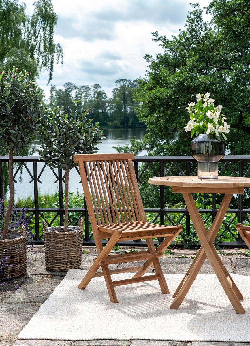 Toledo Natural Teak Wood Dining Chair (2/Set) - WOO .Design