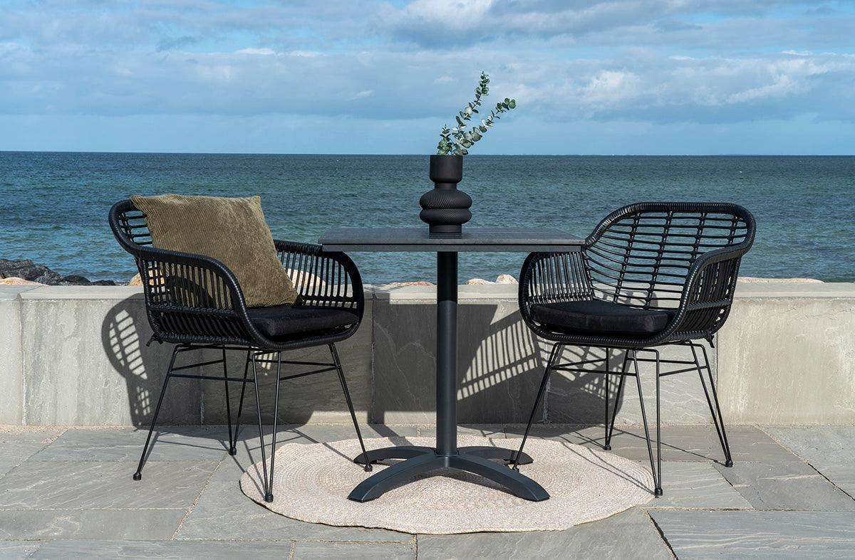 Trieste Polyrattan Armchair with Cushion (2/Set) - WOO .Design