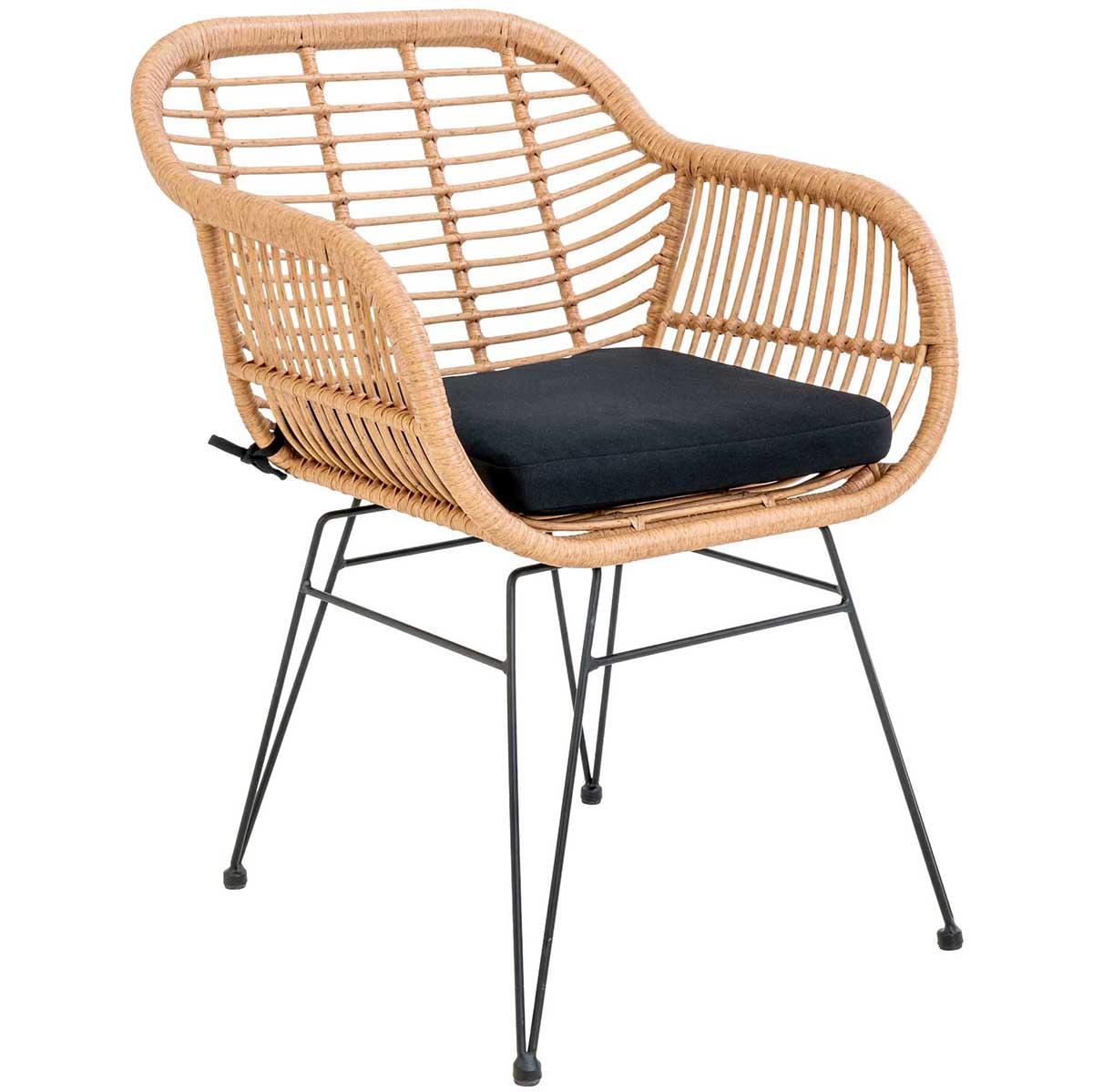 Trieste Polyrattan Armchair with Cushion (2/Set) - WOO .Design