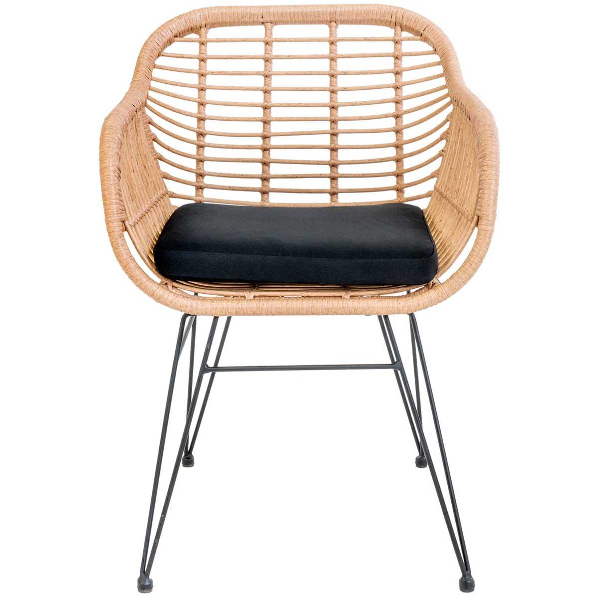 Trieste Polyrattan Armchair with Cushion (2/Set) - WOO .Design