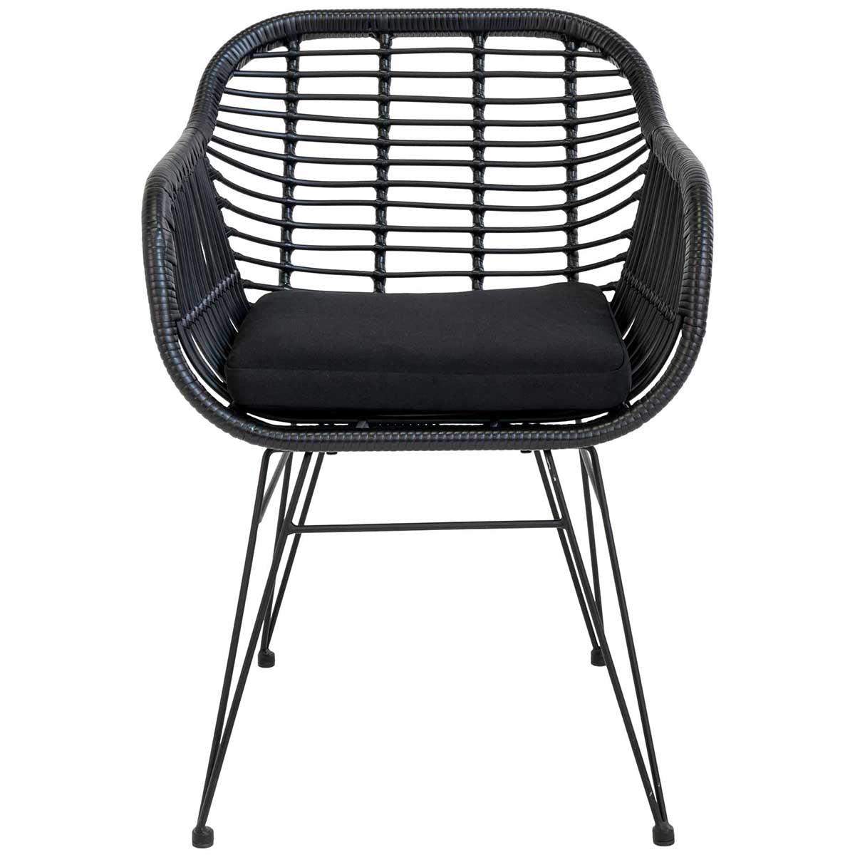 Trieste Polyrattan Armchair with Cushion (2/Set) - WOO .Design