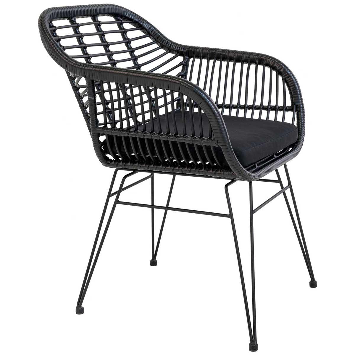 Trieste Polyrattan Armchair with Cushion (2/Set) - WOO .Design