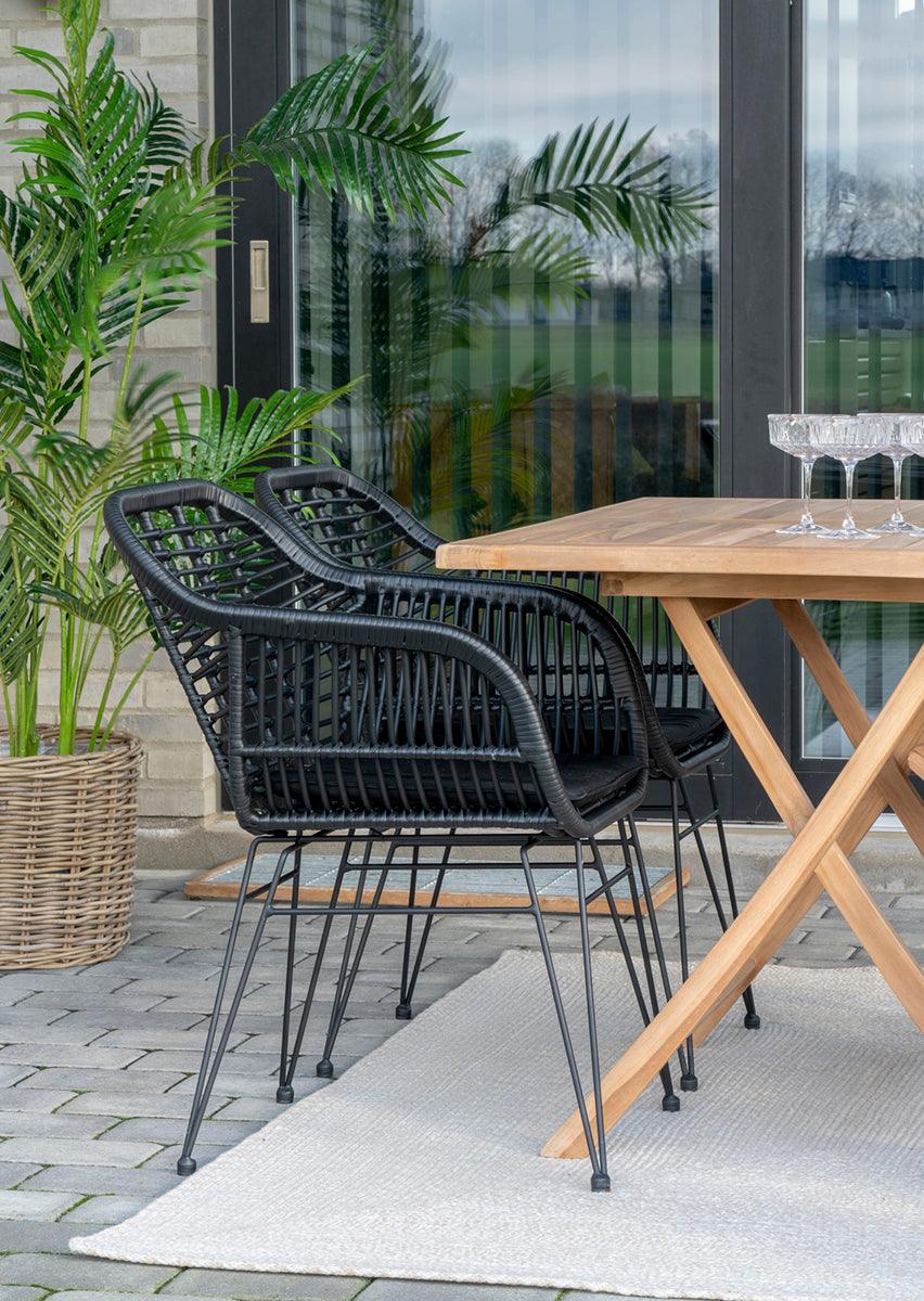 Trieste Polyrattan Armchair with Cushion (2/Set) - WOO .Design