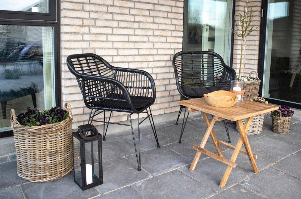 Trieste Polyrattan Armchair with Cushion (2/Set) - WOO .Design