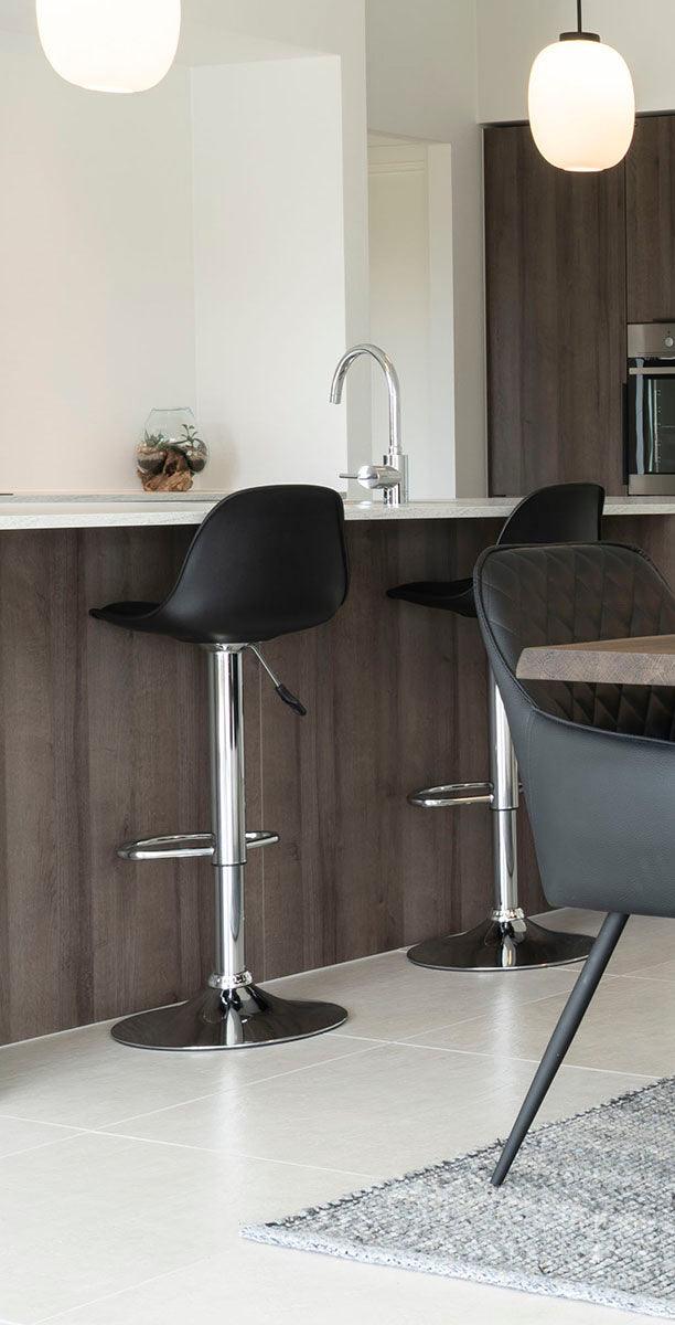 Trondheim Black Bar Chair (2/Set) - WOO .Design