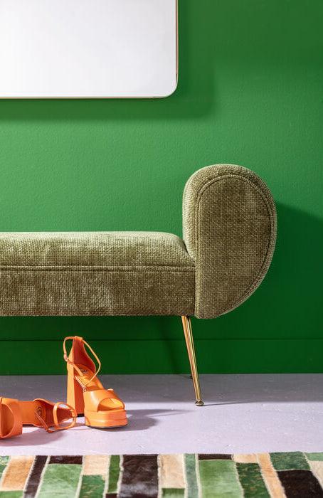 Trono Green Velvet Bench - WOO .Design