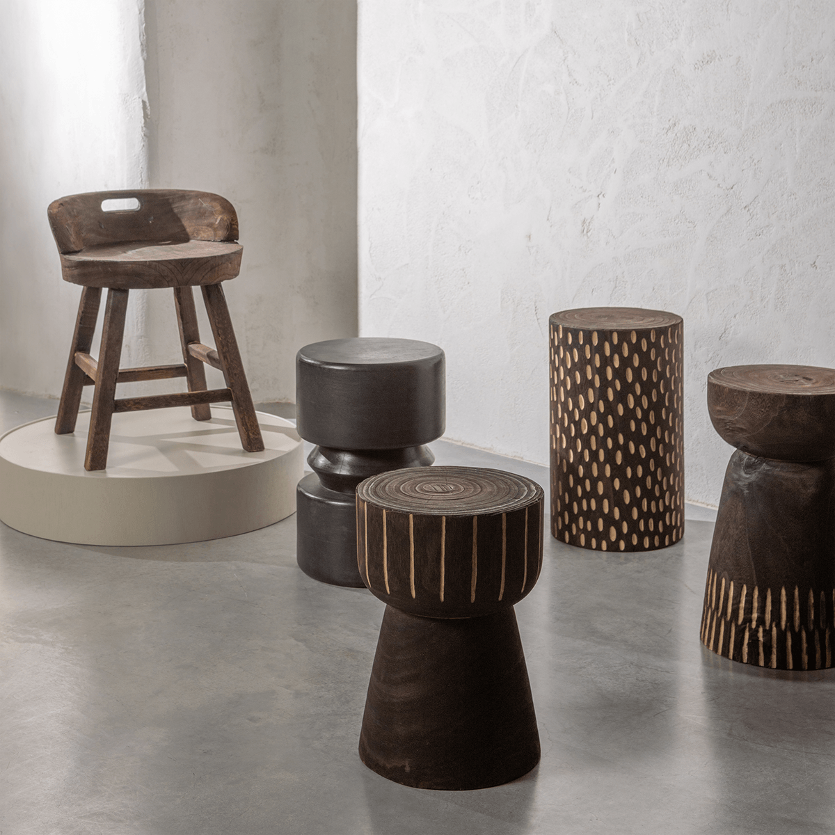 Tuve Wood Side Table - WOO .Design