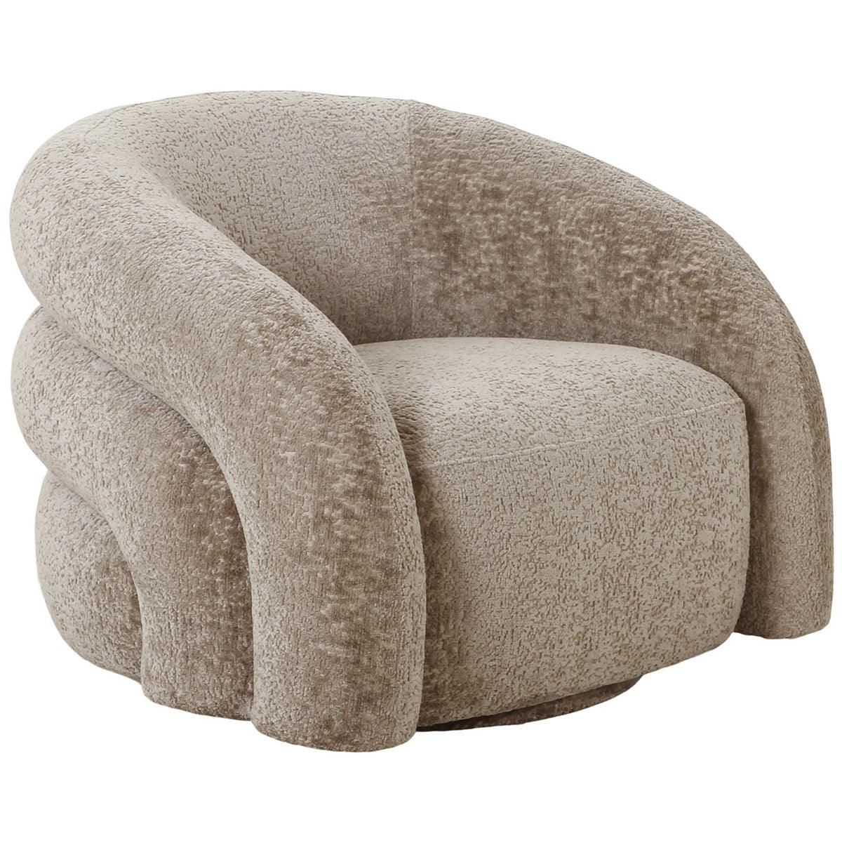 Valletta Natural Swivel Lounge Chair - WOO .Design