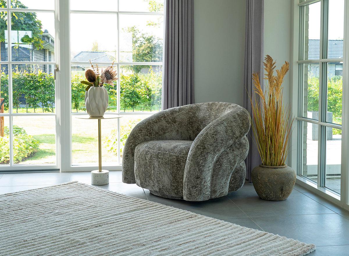 Valletta Natural Swivel Lounge Chair - WOO .Design