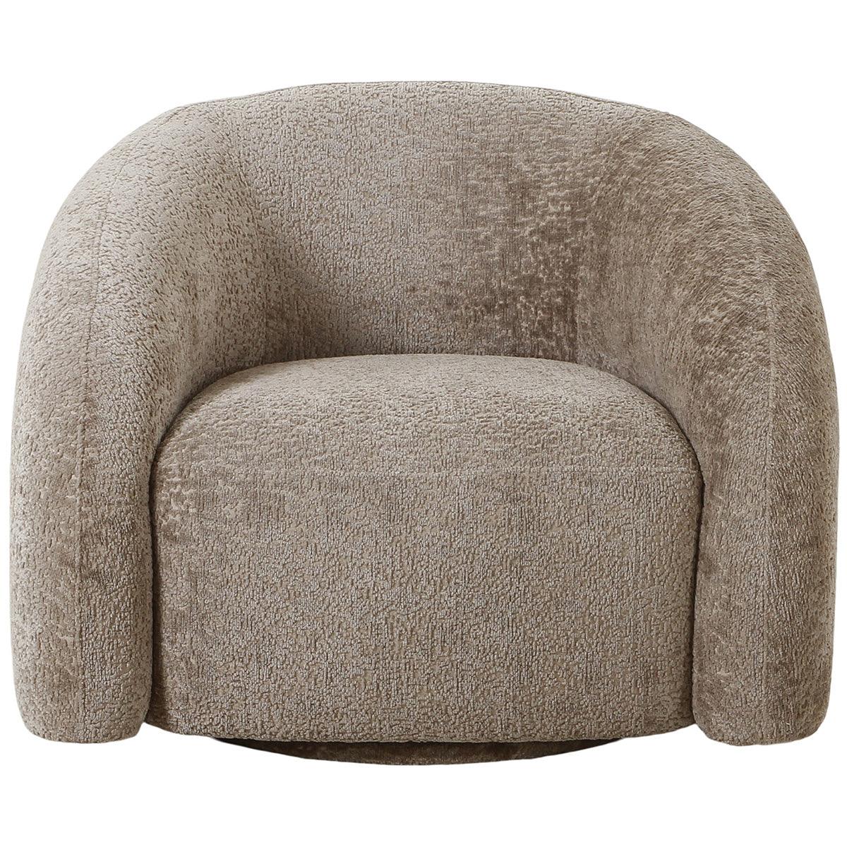 Valletta Natural Swivel Lounge Chair - WOO .Design