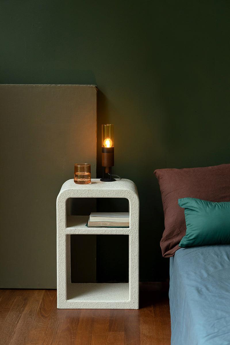 Veda Beige Bedside Table - WOO .Design