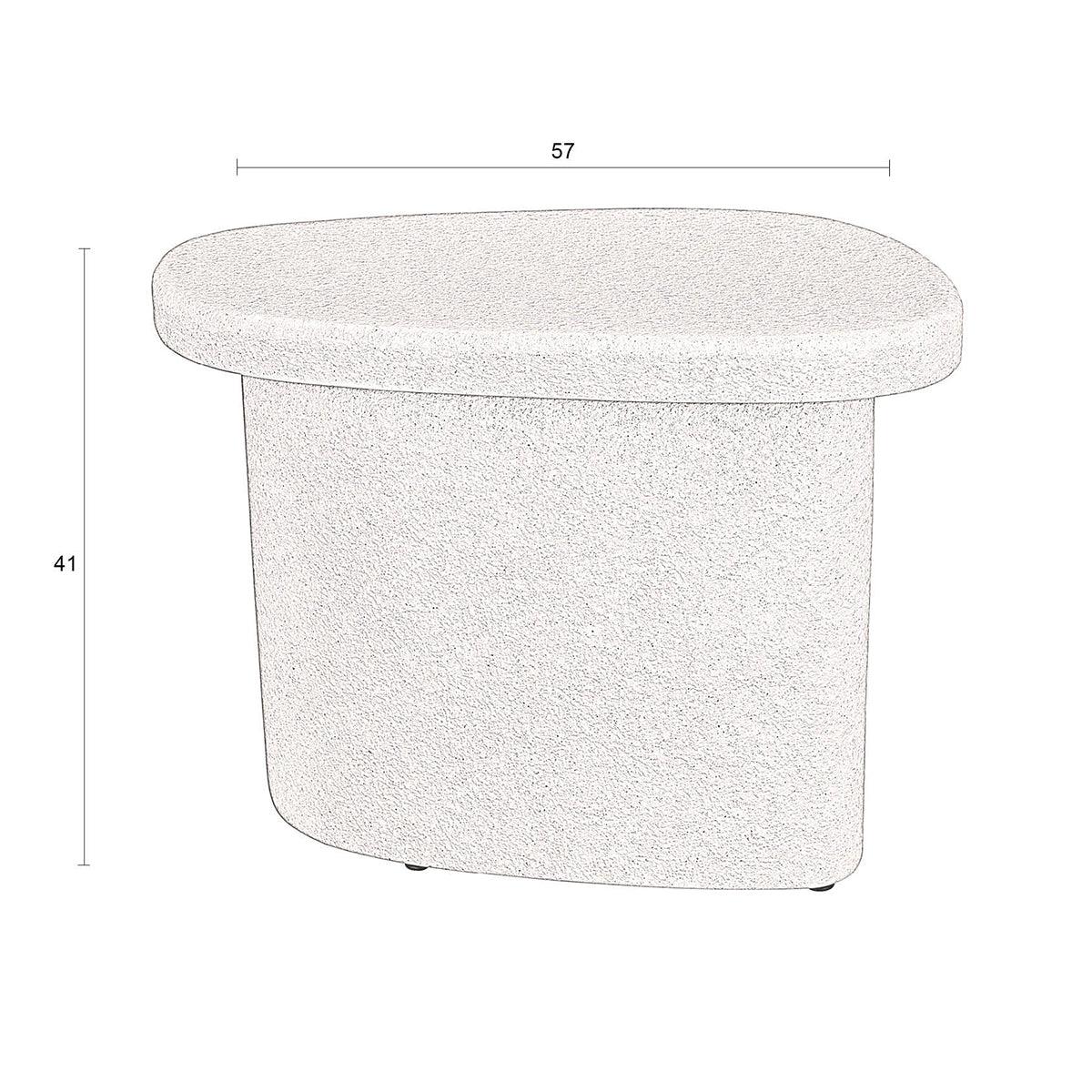 Veda Beige Side Table - WOO .Design