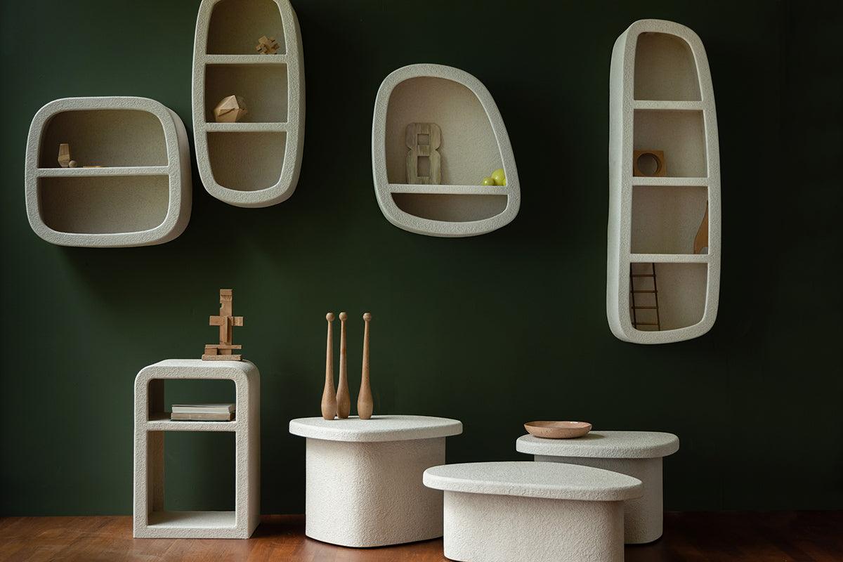 Veda Beige Side Table - WOO .Design