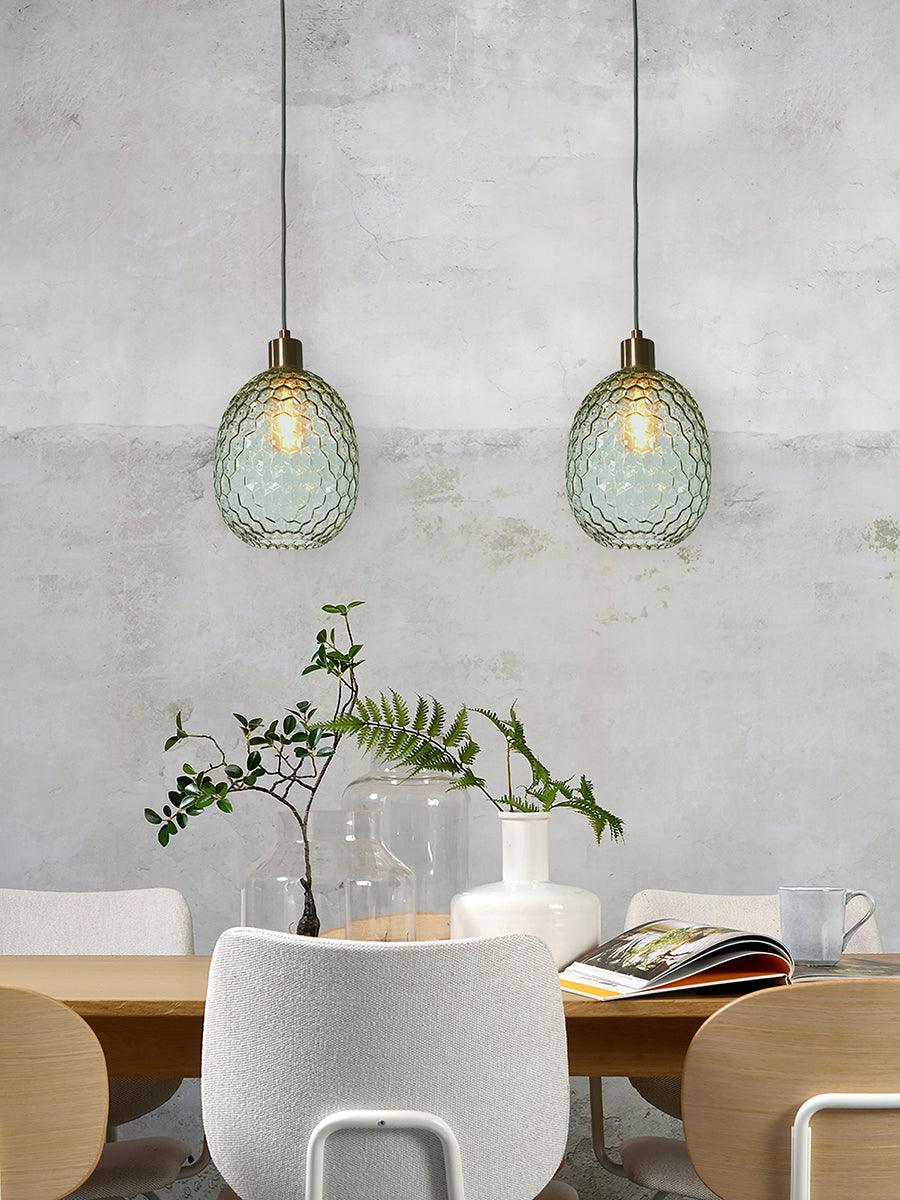 Venice Oval Glass Hanging Lamp - WOO .Design