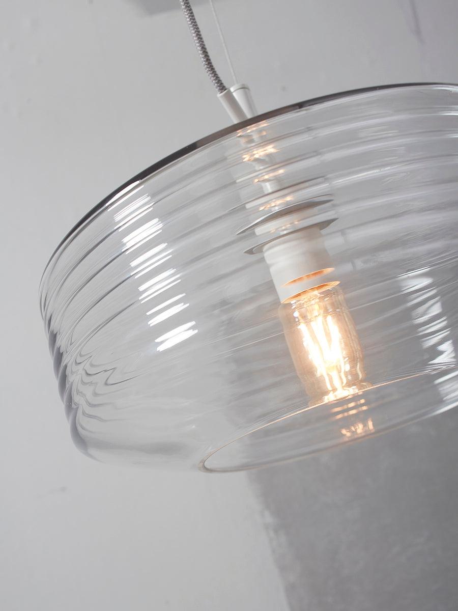 Verona Ribbed Glass Hanging Lamp - WOO .Design