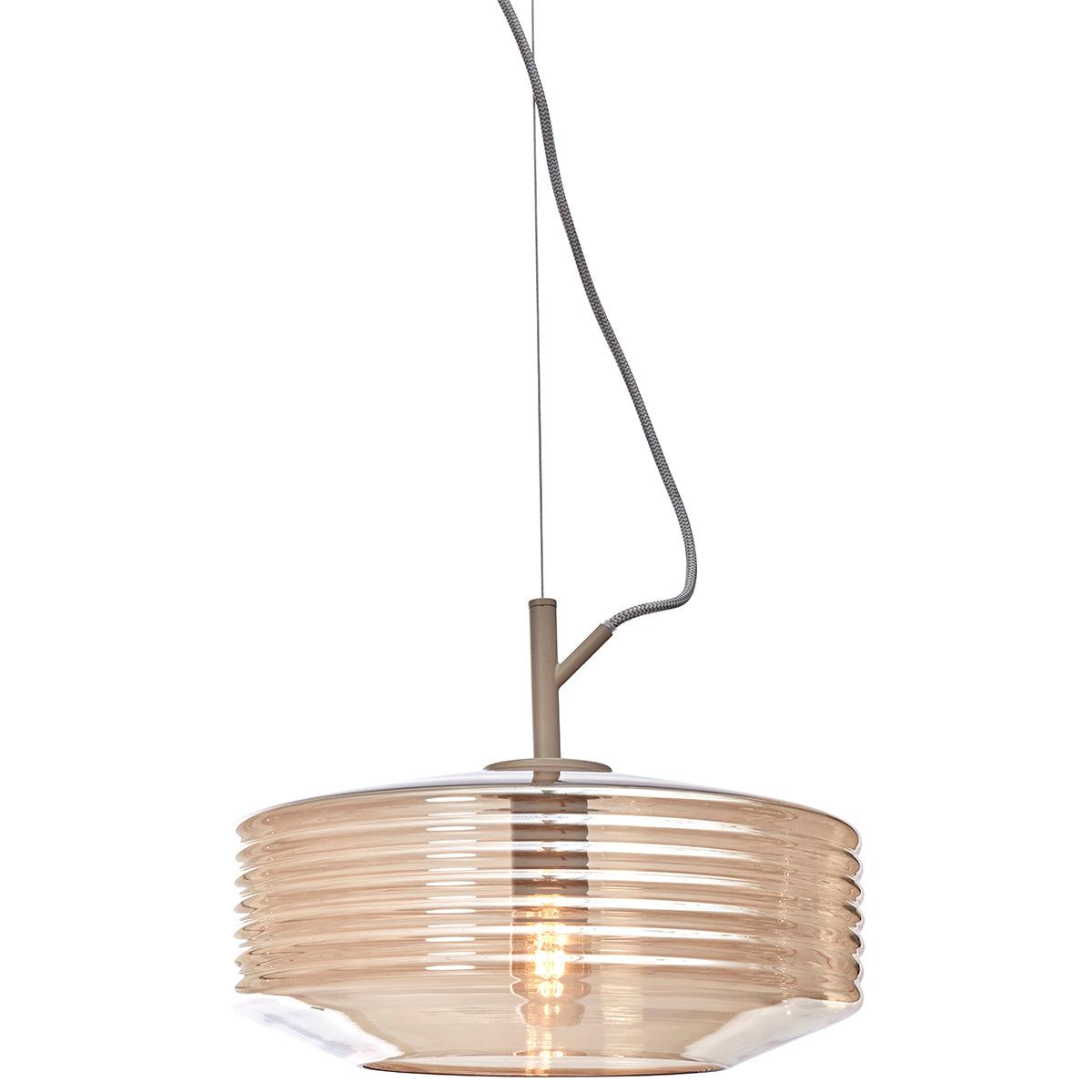 Verona Ribbed Glass Hanging Lamp - WOO .Design