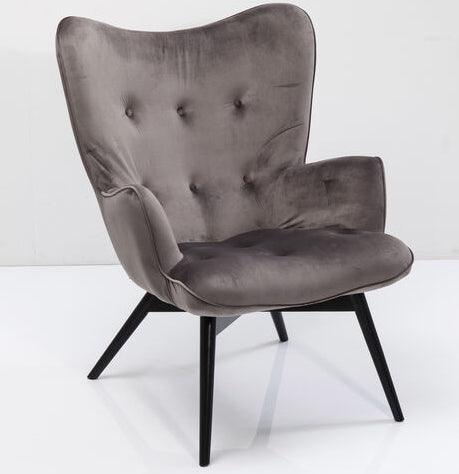 Vicky Velvet Black Armchair - WOO .Design