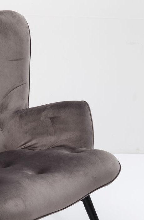 Vicky Velvet Black Armchair - WOO .Design