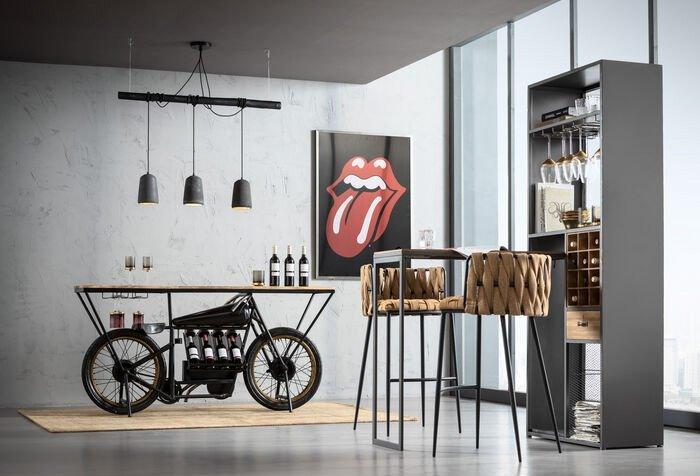 Vinoteca Industrial-Style Bar Cabinet - WOO .Design