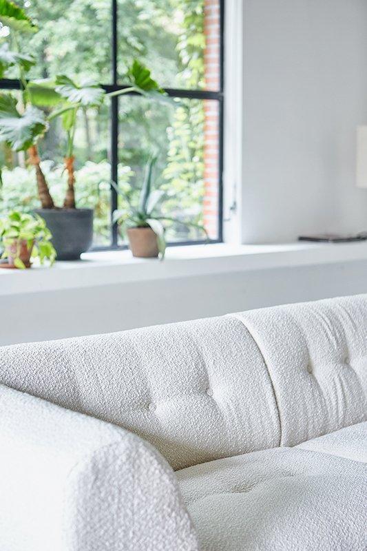 Vint Boucle Cream Couch - Element Hocker - WOO .Design