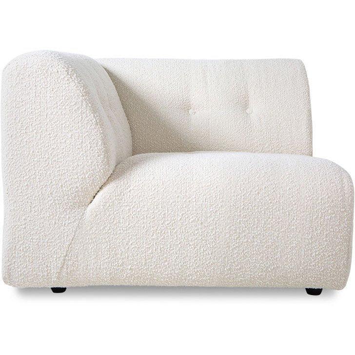 Vint Boucle Cream Couch - Element Left - WOO .Design