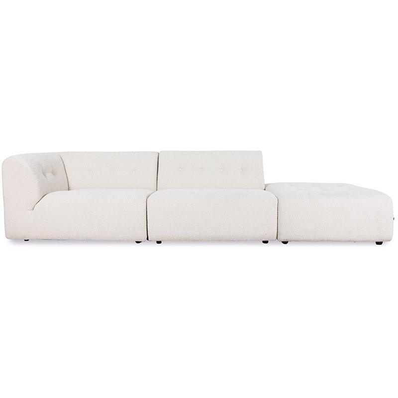 Vint Boucle Cream Couch - Element Left - WOO .Design