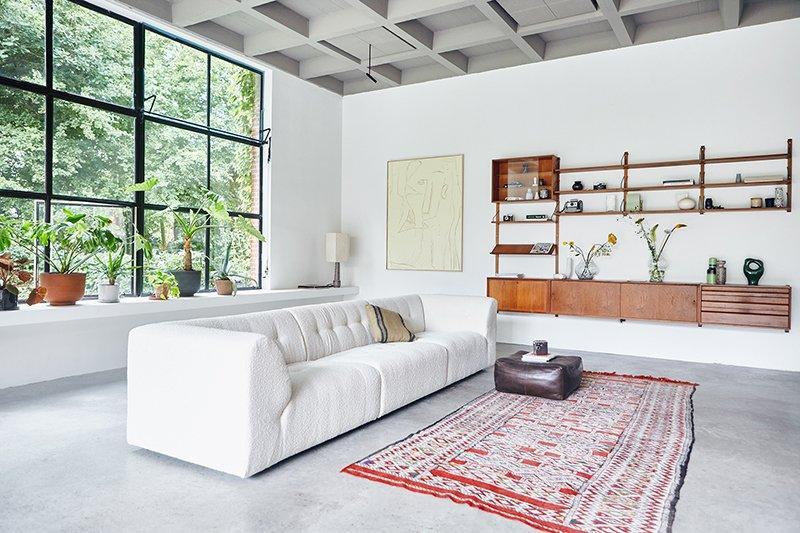 Vint Boucle Cream Couch - Element Middle - WOO .Design