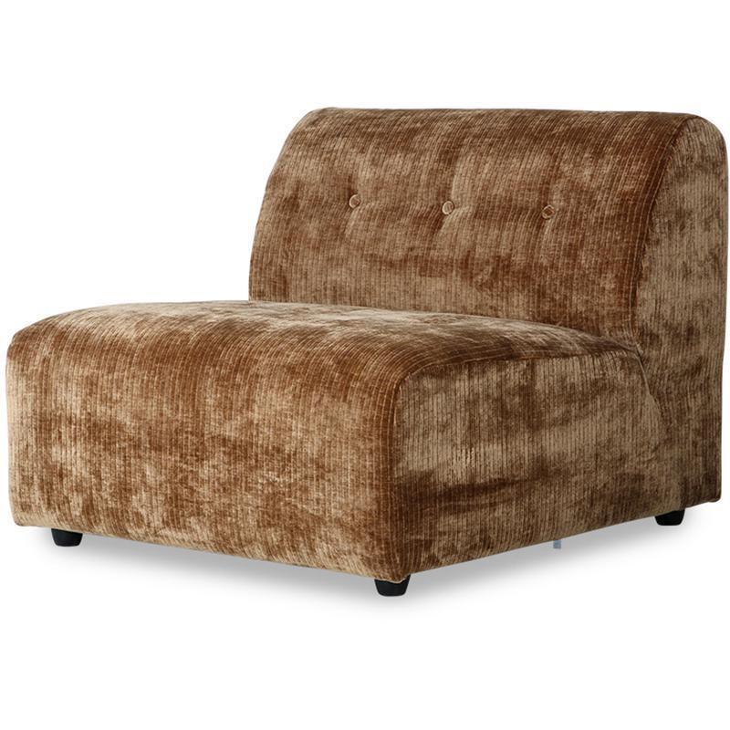 Vint Corduroy Rib Aged Gold Velvet Couch - Element Middle - WOO .Design