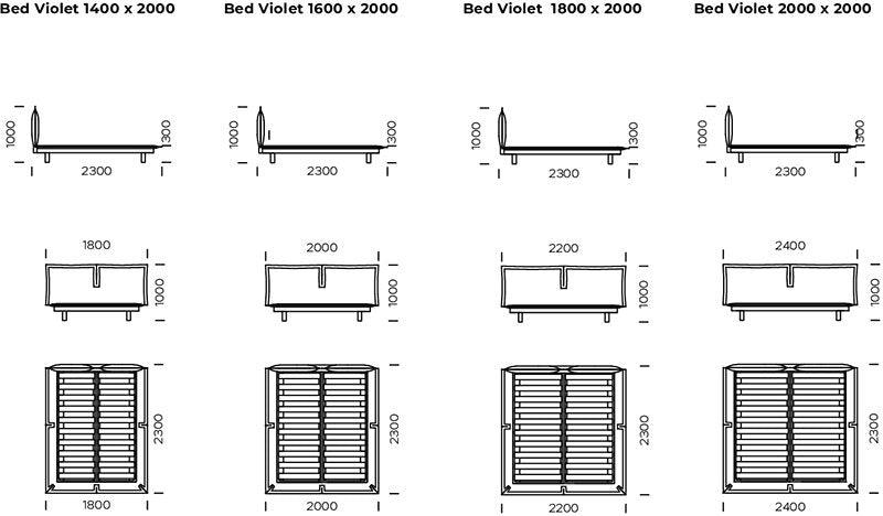 Violet Bed - WOO .Design