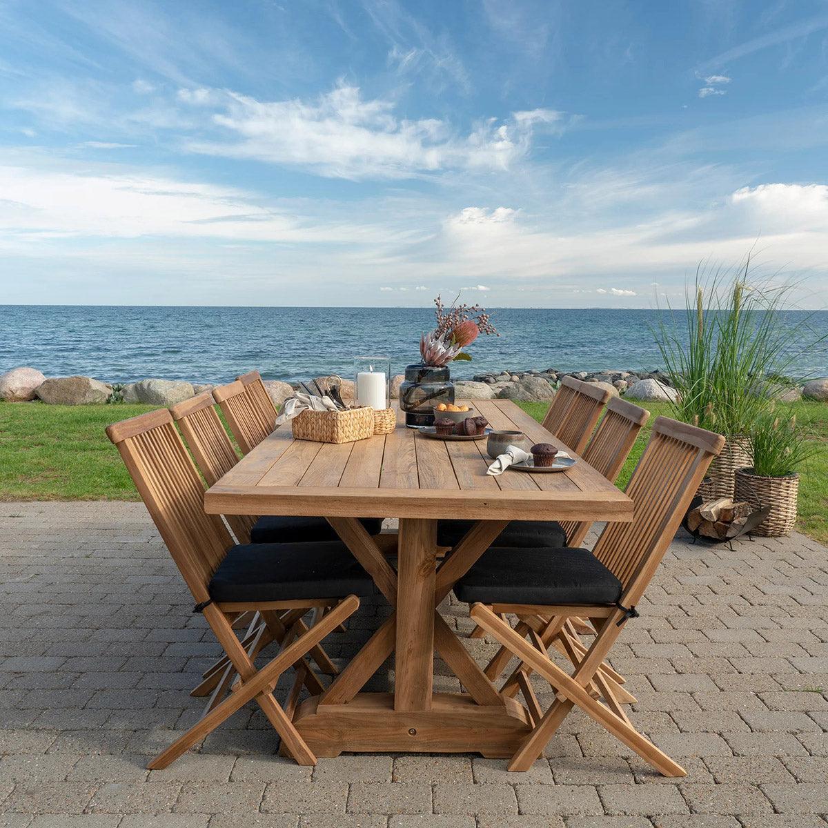 Volos Teak Wood Garden Table - WOO .Design