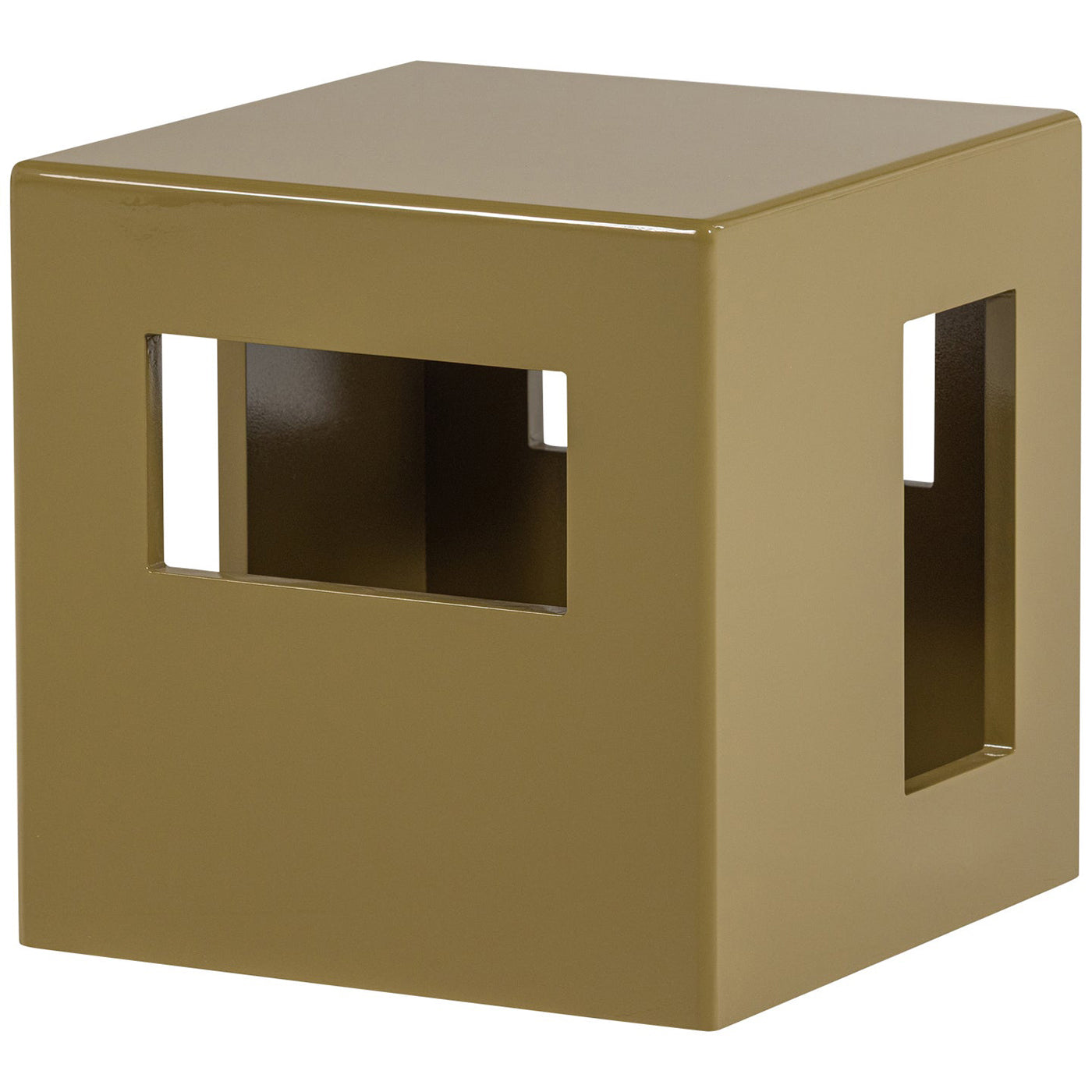 Modern Honey Yellow High Gloss Side Table