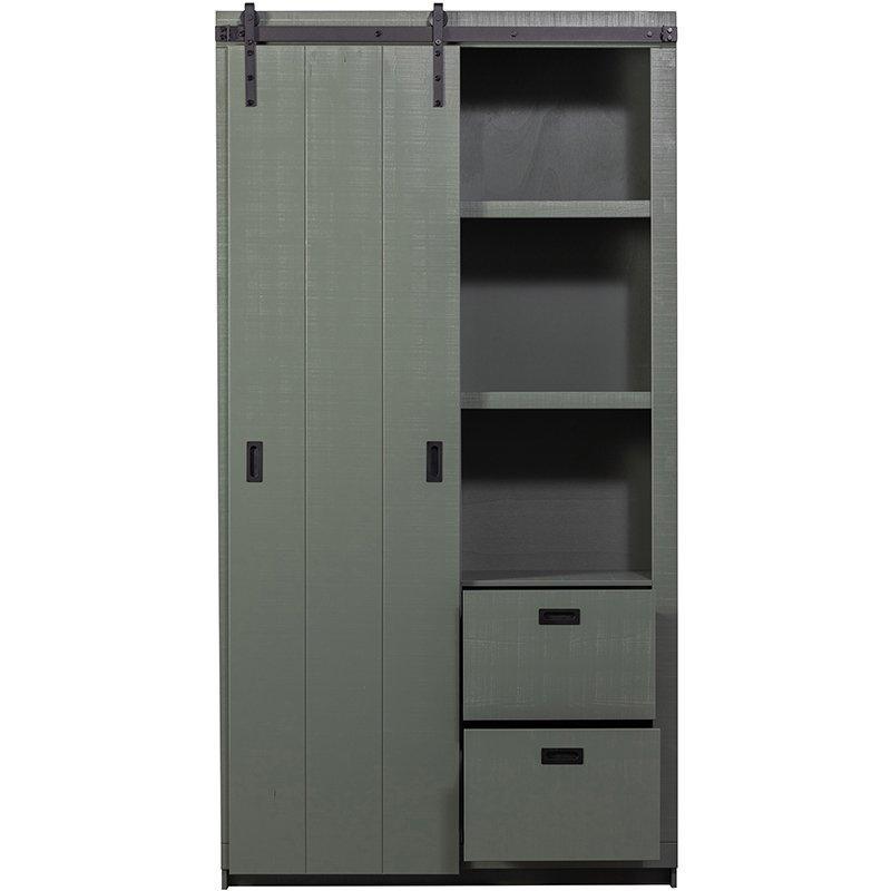 Slide Pine Rough Sawn Barn Cabinet